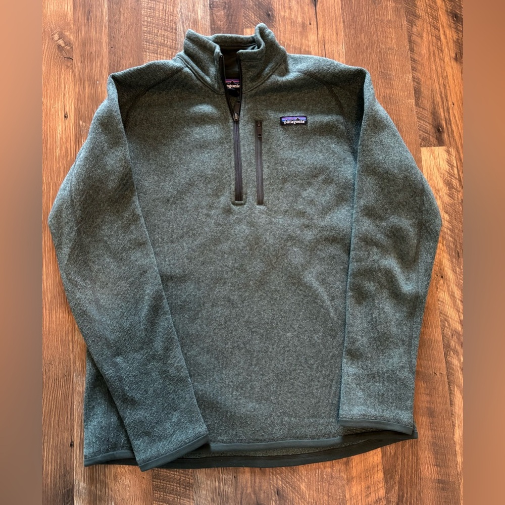 Mens Patagonia better sweater 1/4 zip pullover